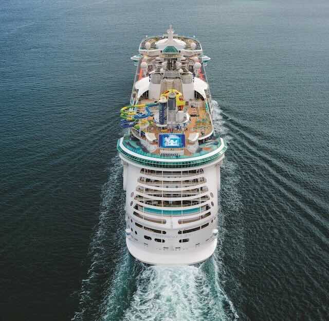 Independence of the Seas cruise line at sea