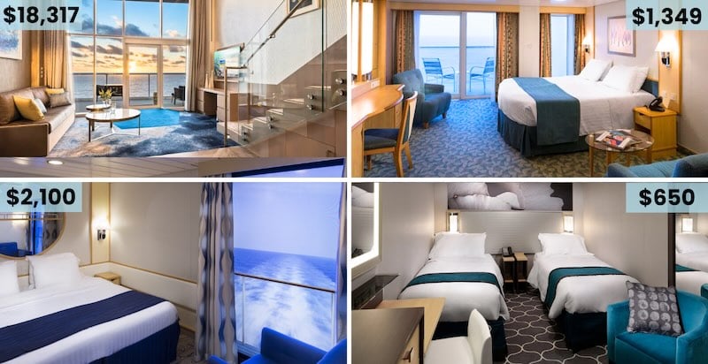 Royal Caribbean Cabins by Price