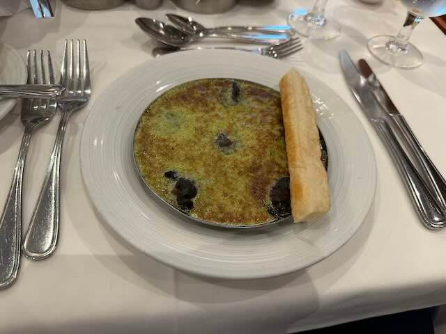 Trying Escargot for the first time on Royal Caribbean, its actually good