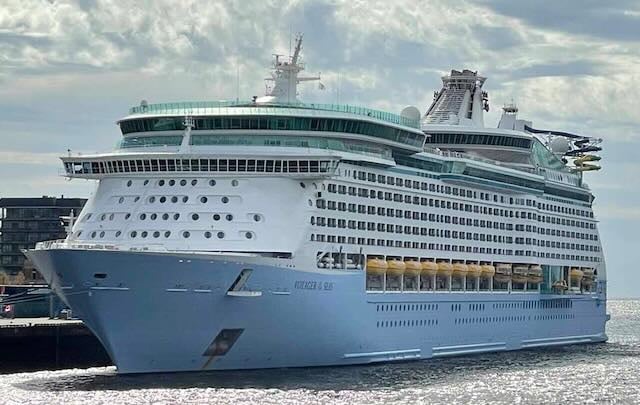 Voyager of the Seas docked at port