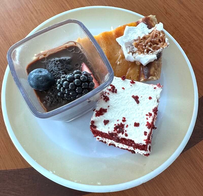 Stay Healthy on a Royal Caribbean Cruise and Still Eat Dessert - picture of 3 desserts from royal caribbean