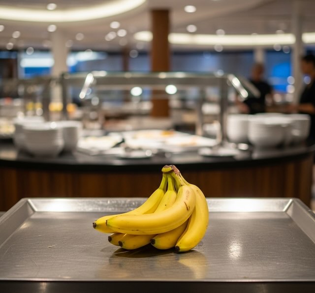 Bananas at the Windjammer royal caribbean cruise