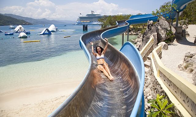 Labadee Splash Slide – Labadee water slide for royal caribbean cruise line