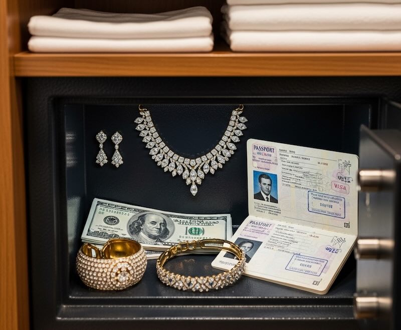 Leaving Valuables in the Safe on a royal caribbean cruise ship
