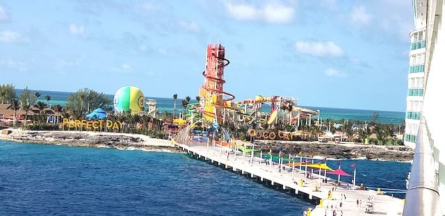 Perfect day at Coco Cay Voom wifi royal caribbean