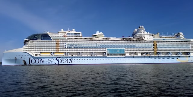 Royal Caribbean sea trials icon of the seas not yet fully complete