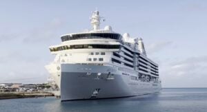 Silver Ray Silversea docked blue skies Silver Ray Review