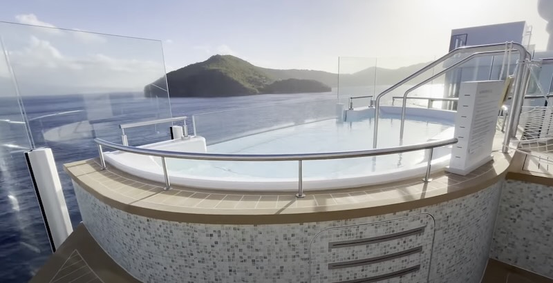 Silver Ray spa mountain background