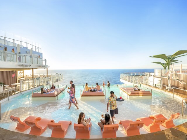 Star of the Seas Hideaway back of the ship pool infinity pool