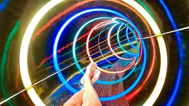Twister Slide – CocoCay tunnel slide lights