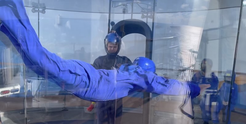 What It’s Like Inside the Wind Tunnel on an RCCL ship