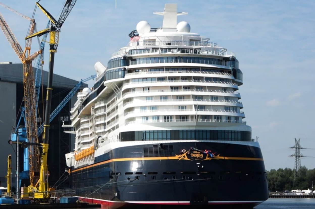 Disney Destiny Float Out: Fireworks and First Anthem as New Ship Leaves Meyer Werft
