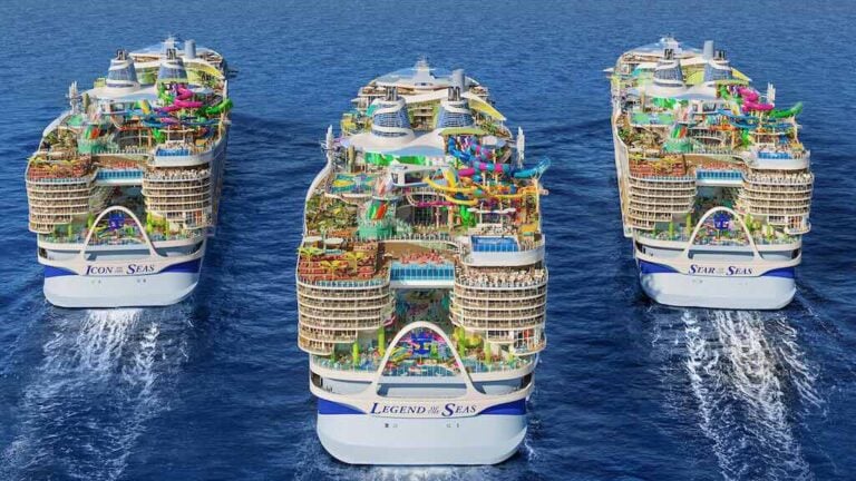 Legend of the Seas along side Icon and Star