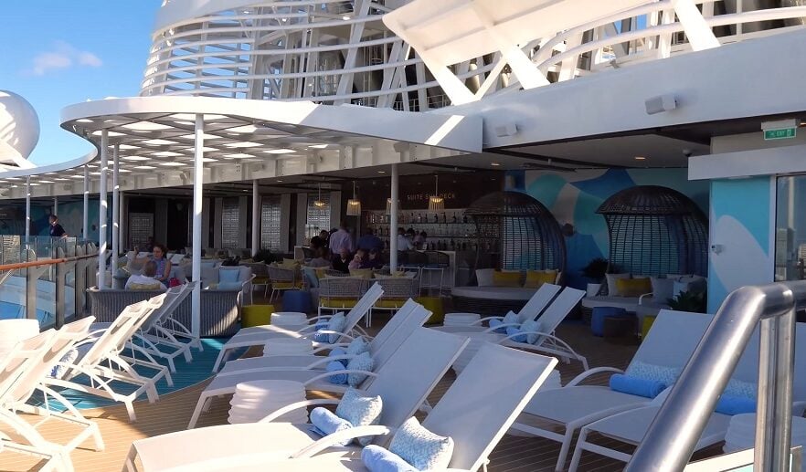 wonder of the seas cabins to avoid -Deck 14 pool area and guest activity above lower cabins