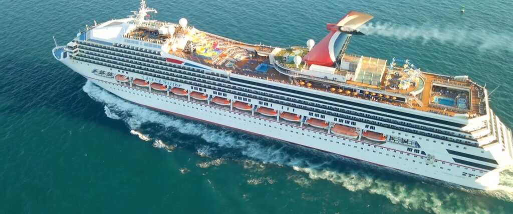 Carnival Sunrise Rooftop view