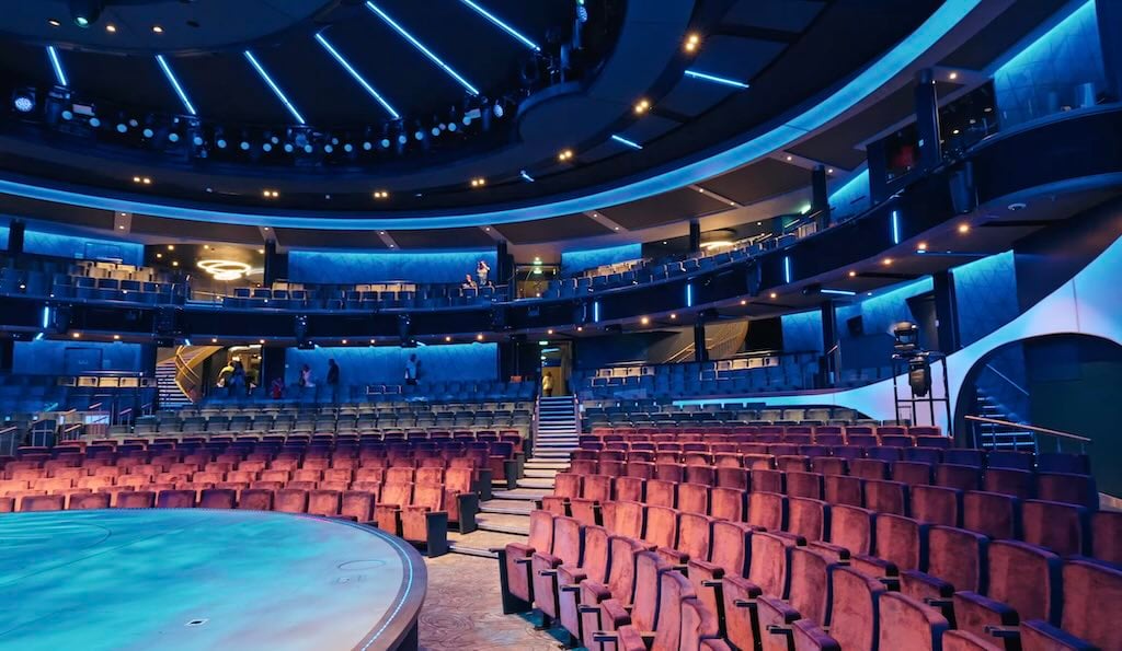 Inside Celebrity ship theatre
