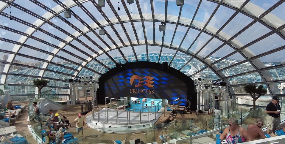 Multi-deck dome on the Princess Sun Princess cruise ship interior