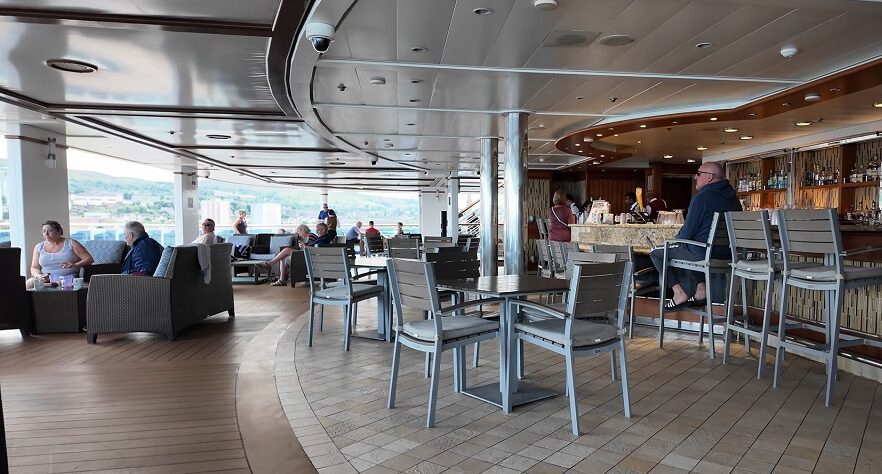Outrigger bar on the Royal Class cruise ship princess regal princess