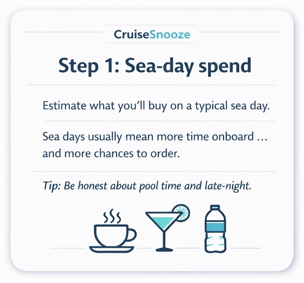 CruiseSnooze Step 1 Drink Package