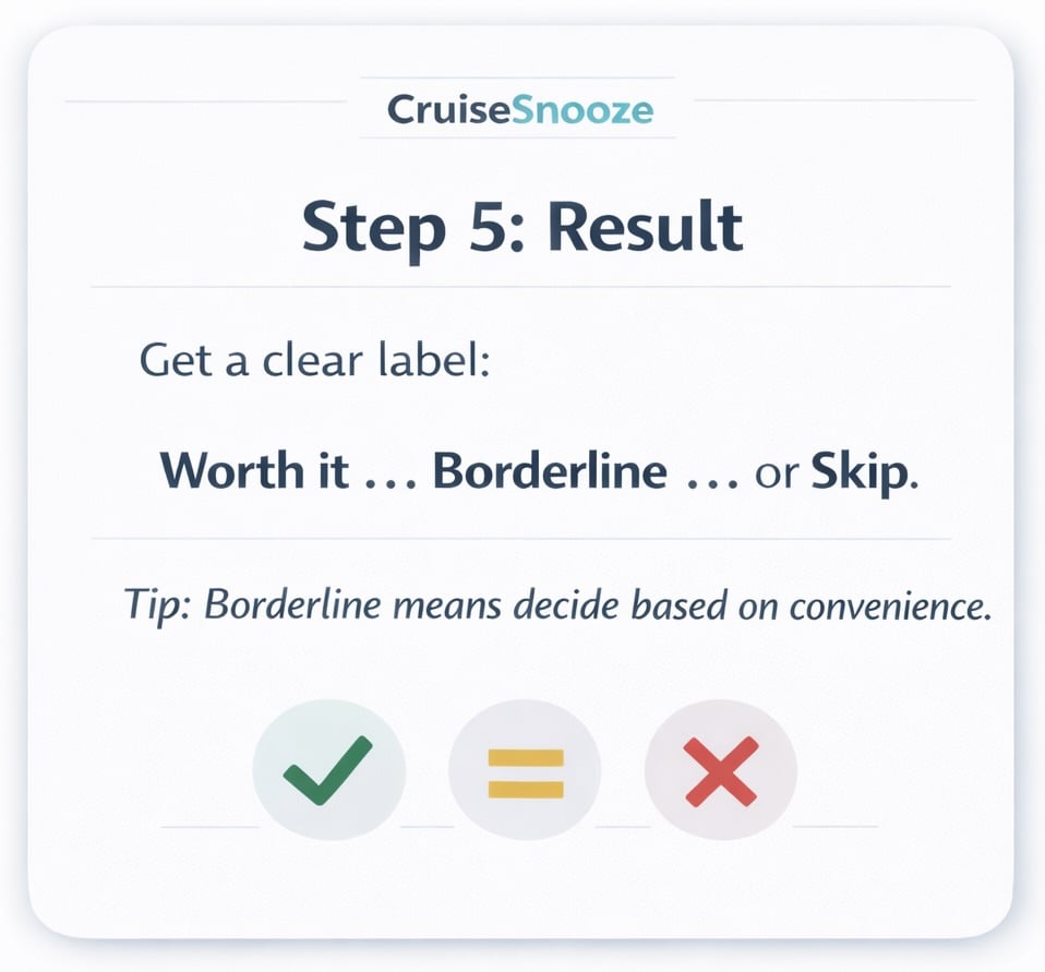 CruiseSnooze Step 5 Drink Package