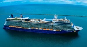 Celebrity Eclipse review: Aerial drone view of Celebrity Eclipse