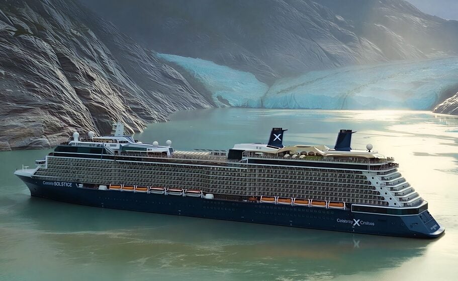 Celebrity Solstice review: Aerial drone view of Celebrity Solstice
