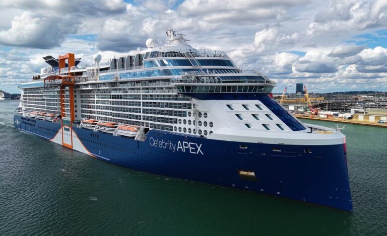 celebrity apex review: Celebrity Apex sailing on the sea