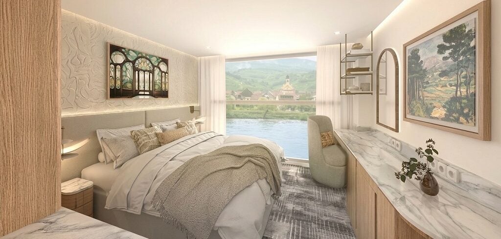 Celebrity Compass review: Celebrity Compass Balcony room interior