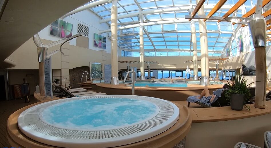 Celebrity Constellation Review: Celebrity Constellation Solarium Pool