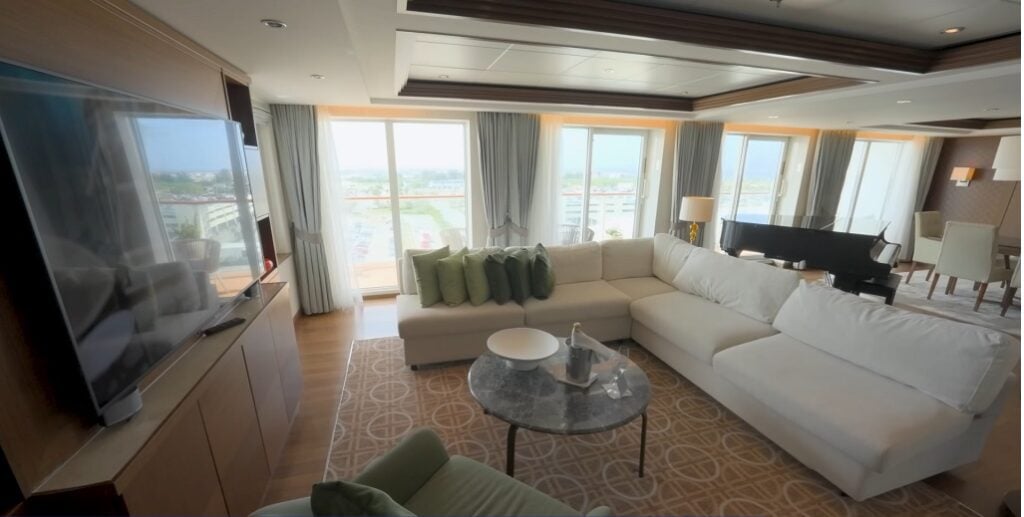 Celebrity Equinox review: Celebrity Equinox humongous living room interior 
