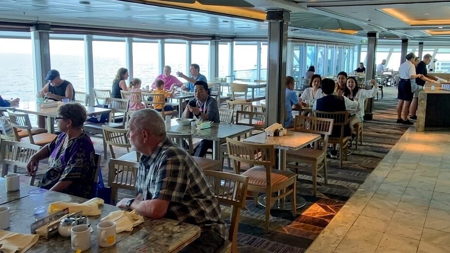 Coral Princess Review: Coral Princess Dining area