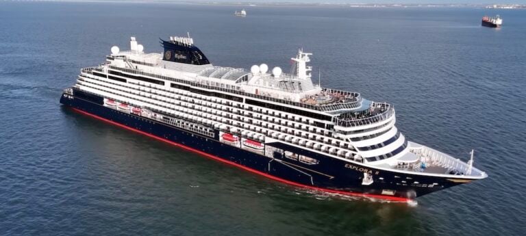 Explora II luxury cruise ship at sea in Explora Journeys fleet