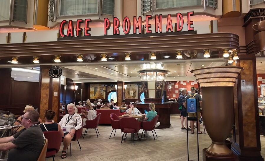 Freedom of the sea dining guide: cafre promenade