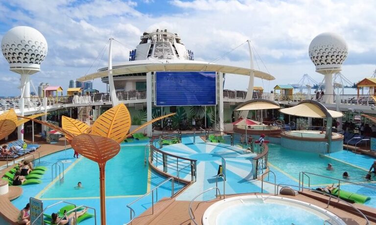 freedom of the seas for adults: pool deck area for adults