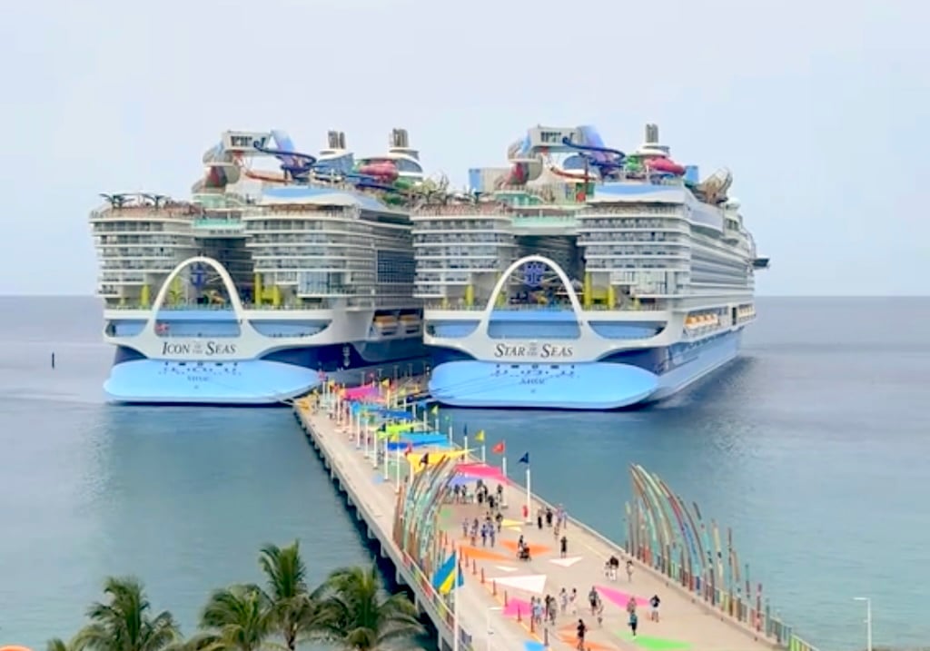 Icon and Star of the seas, largest cruise ships in the world, cruisesnooze.com