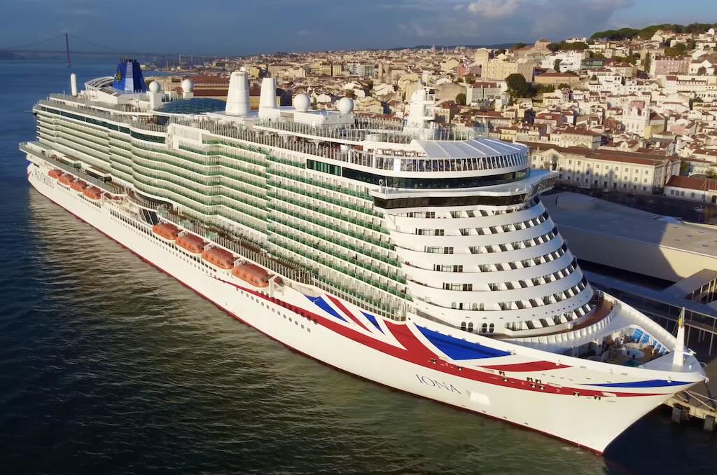 Iona cruise one of the largest in the world ship docked