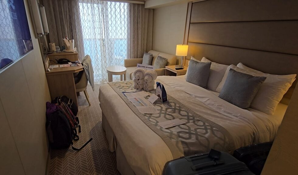 Sky Princess Review: Princess Sky Princess Ocean view Cabin interior