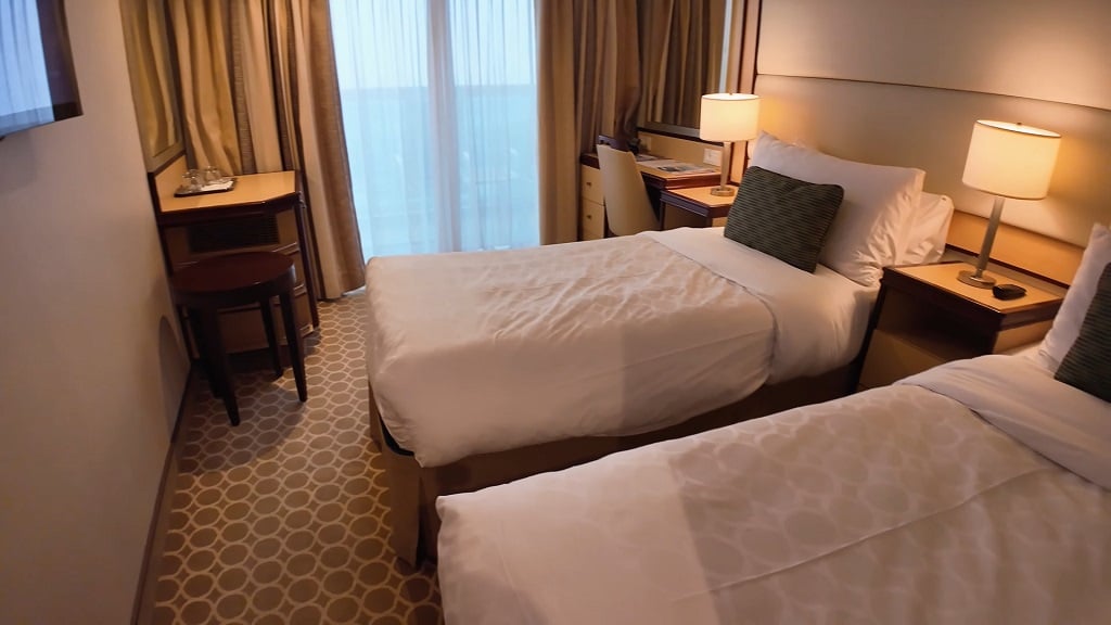 Regal Princess Review: Regal Princess cabin interior view