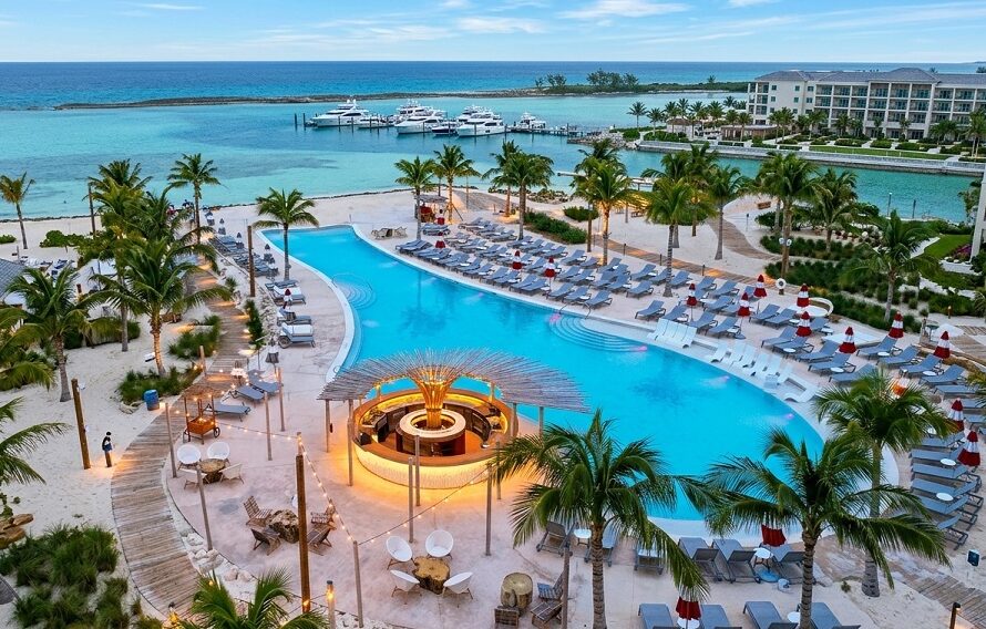 Bimini Bahamas Cruises: Aerial drone view of Bimini Bahamas Resort