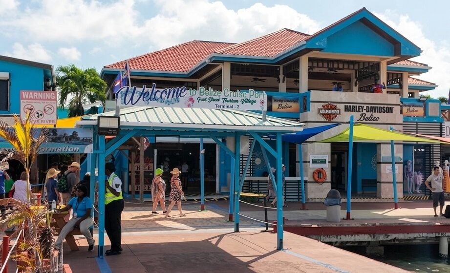 Belize City Belize Cruises: Belize City Belize Cruise Port entrance area