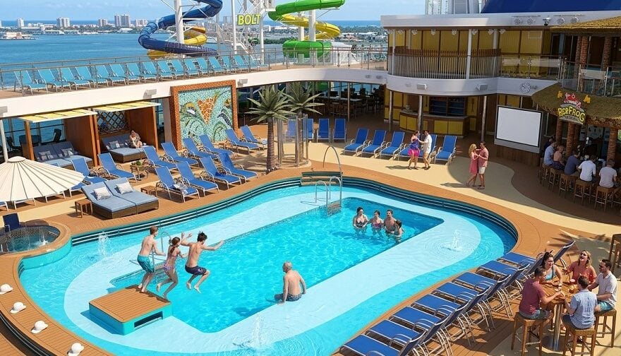 Carnival Celebration Review: Carnival Celebration Pool Area