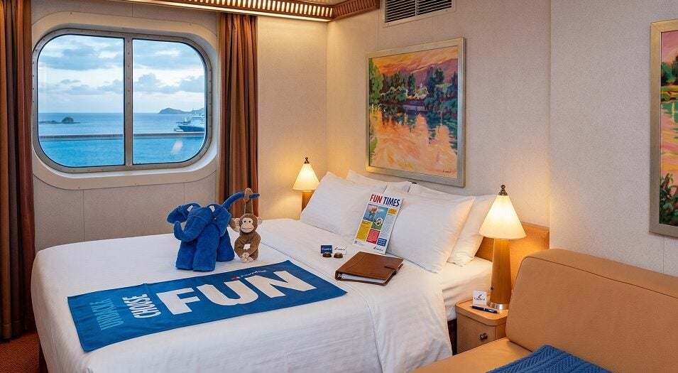 Carnival Dream Review: Carnival Dream Ocean view cabin interior