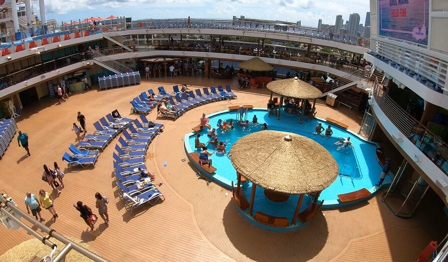 Carnival Horizon Review: Carnival Horizon Pool Deck