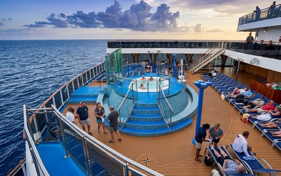 Carnival Legend Review: Canival Legend Pool Side