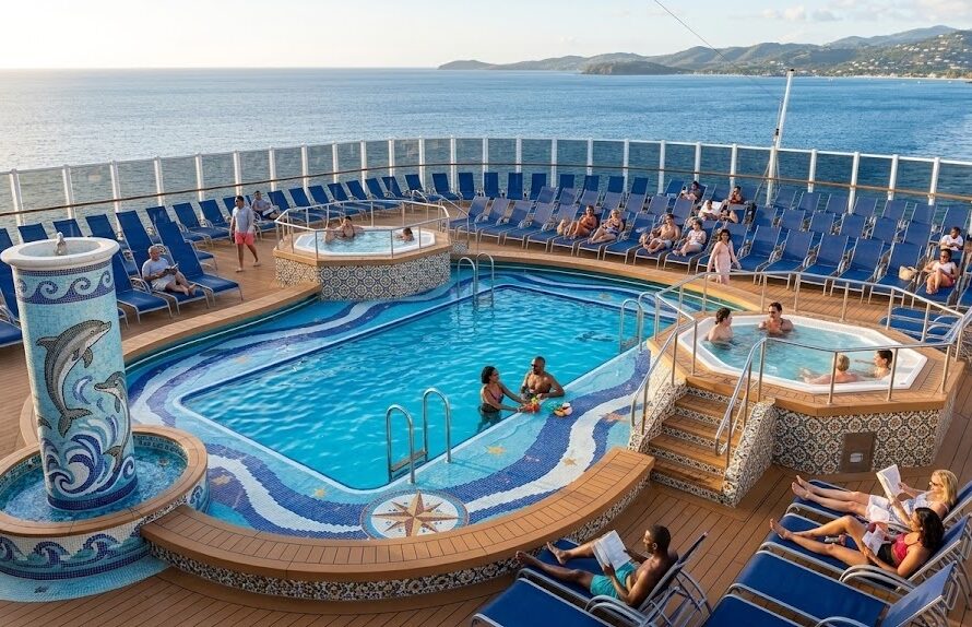 Carnival Spirit Review - Carnival Spirit Pool Side