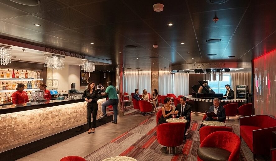 Carnival Venezia Review: Carnival Venezia Piano Bar