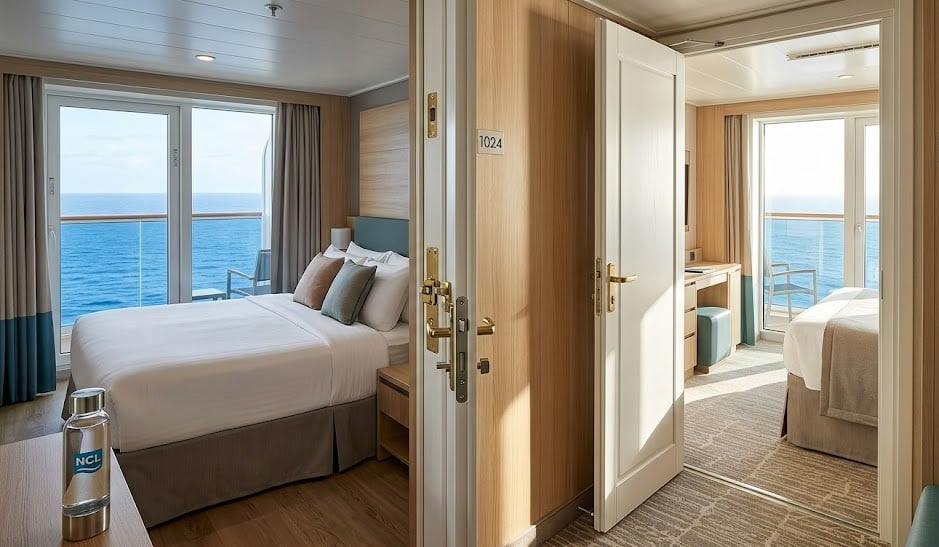 Worst Cabins - Connecting Cabin on cruise ship