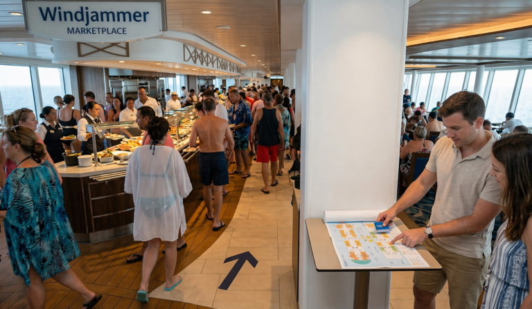 Things you should never do the first hour on a cruise - cruise buffet
