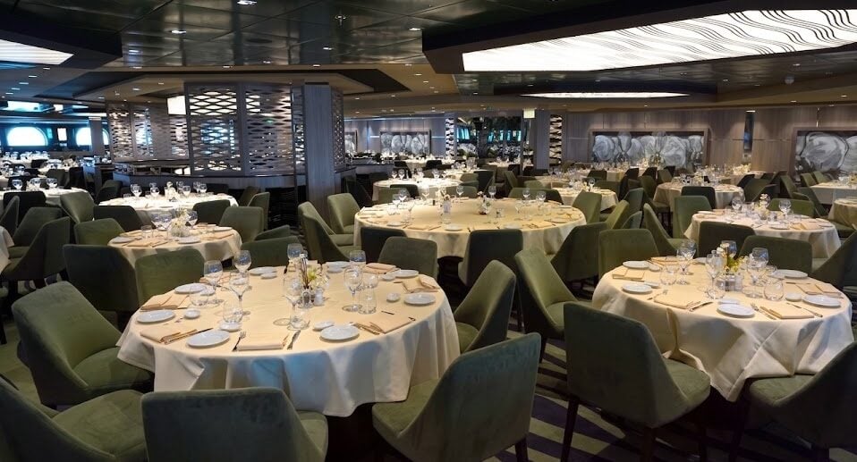 MSC Euribia Green Orchid Restaurant Dinning Area