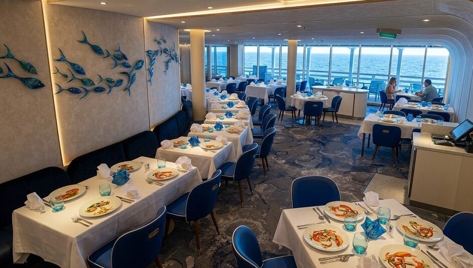 Carnival Mardi Grass Review: Mardi Grass Sea Food Dining Area